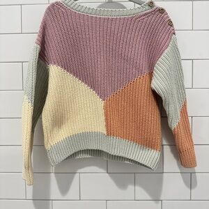 Colorblock Knit Sweater